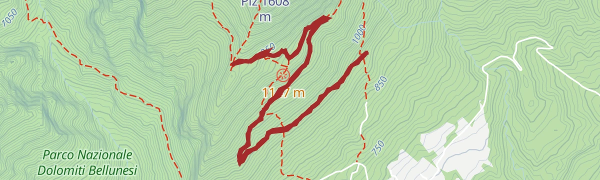 Route map: Rifugio Casera Ere